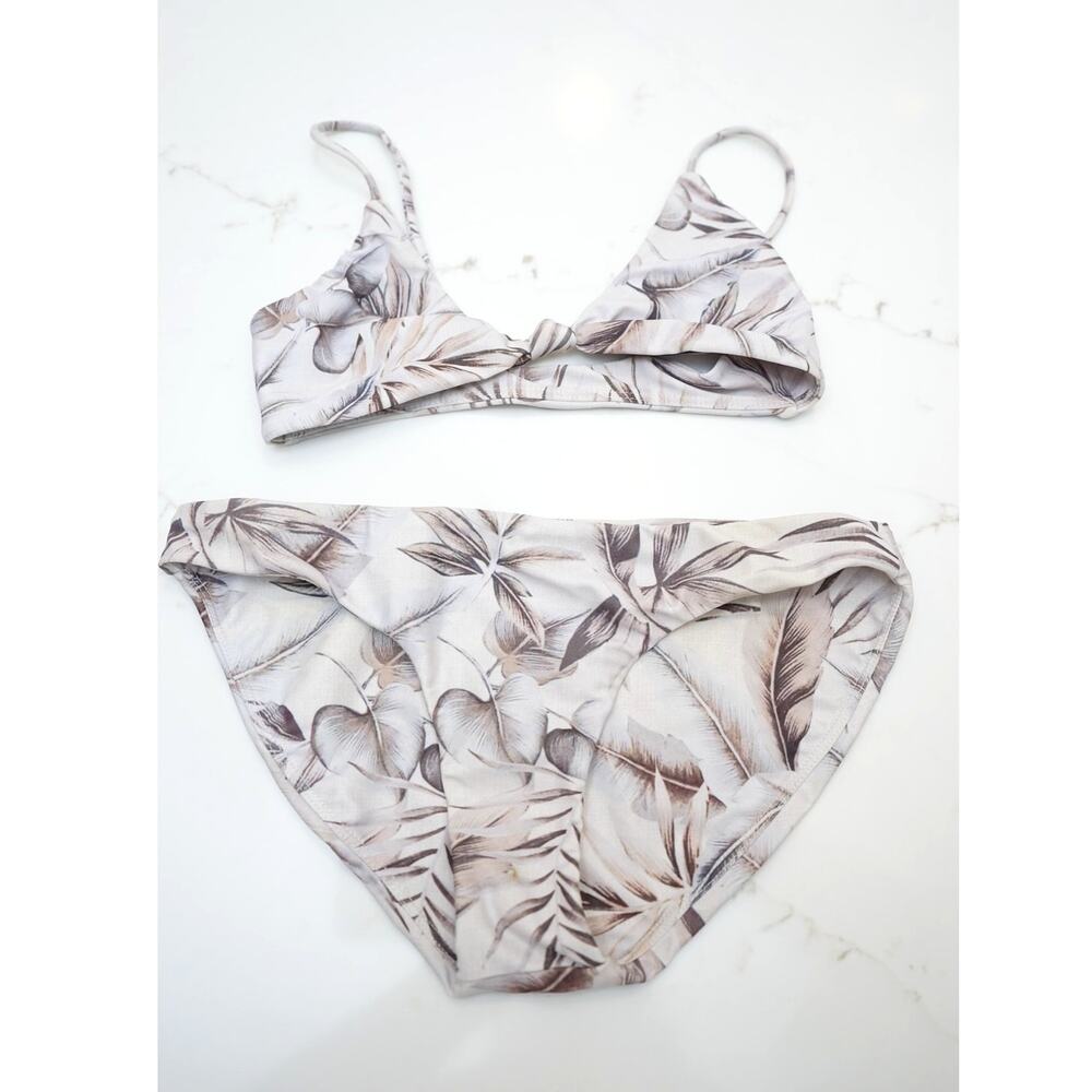 Mikoh - Kaloko 2 Top & Zuma 2 Bottom Two Piece Bikini in Tahitian Blossom / XS